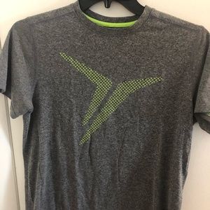 Boys Old Navy S gray and green short sleeved shirt